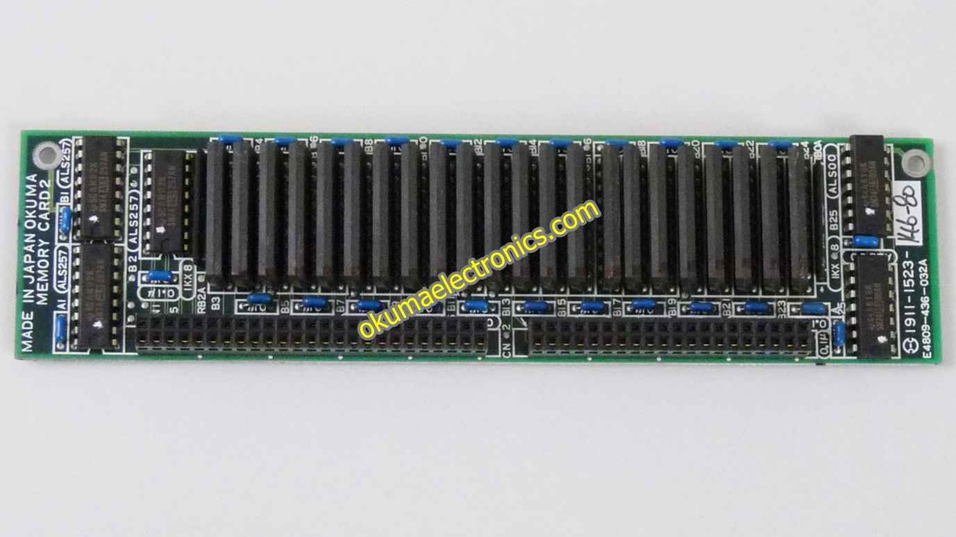 Okuma 1911-1523; E4809-436-032A; Memory Card II RAM 2MB
